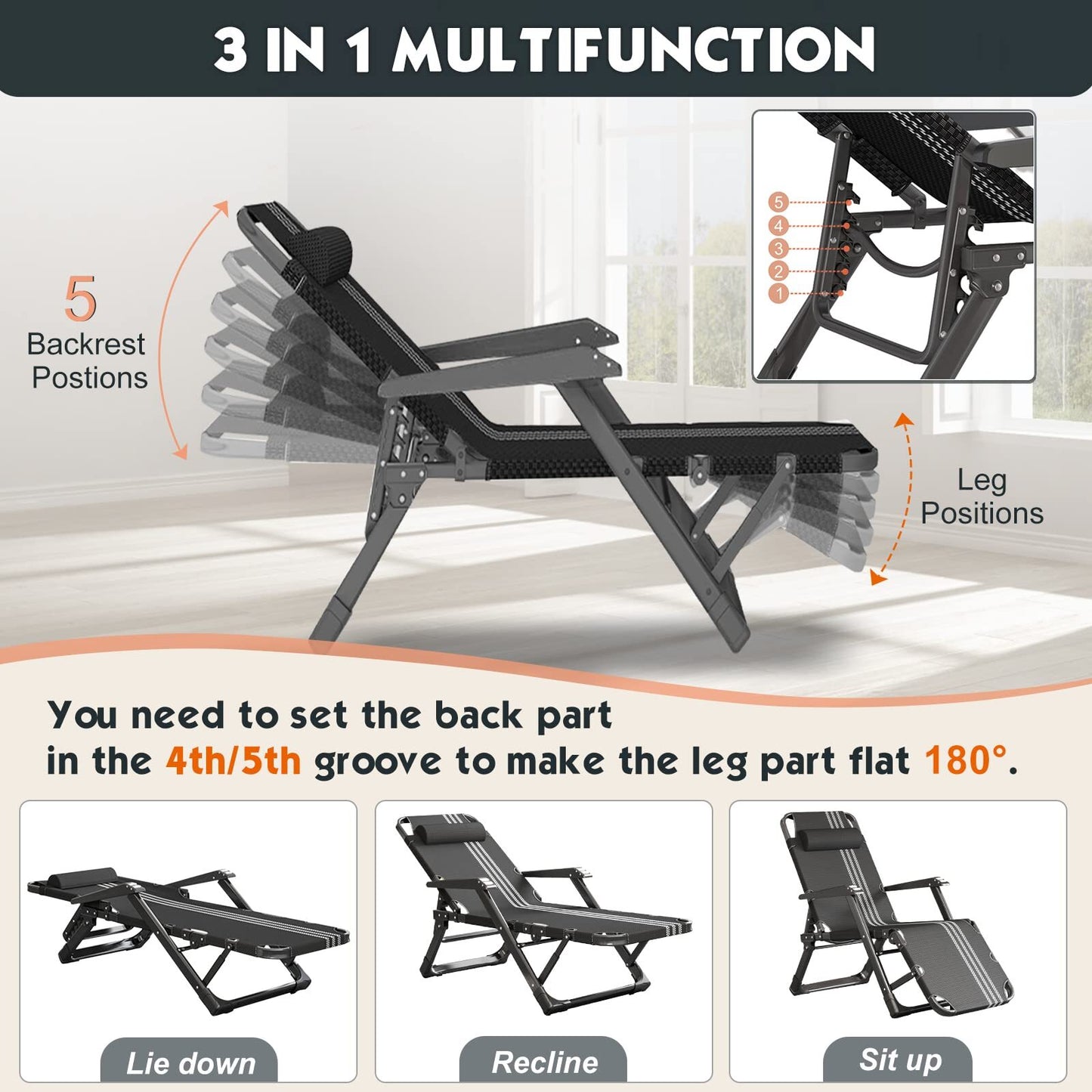 Portable Outdoor Deck Chair